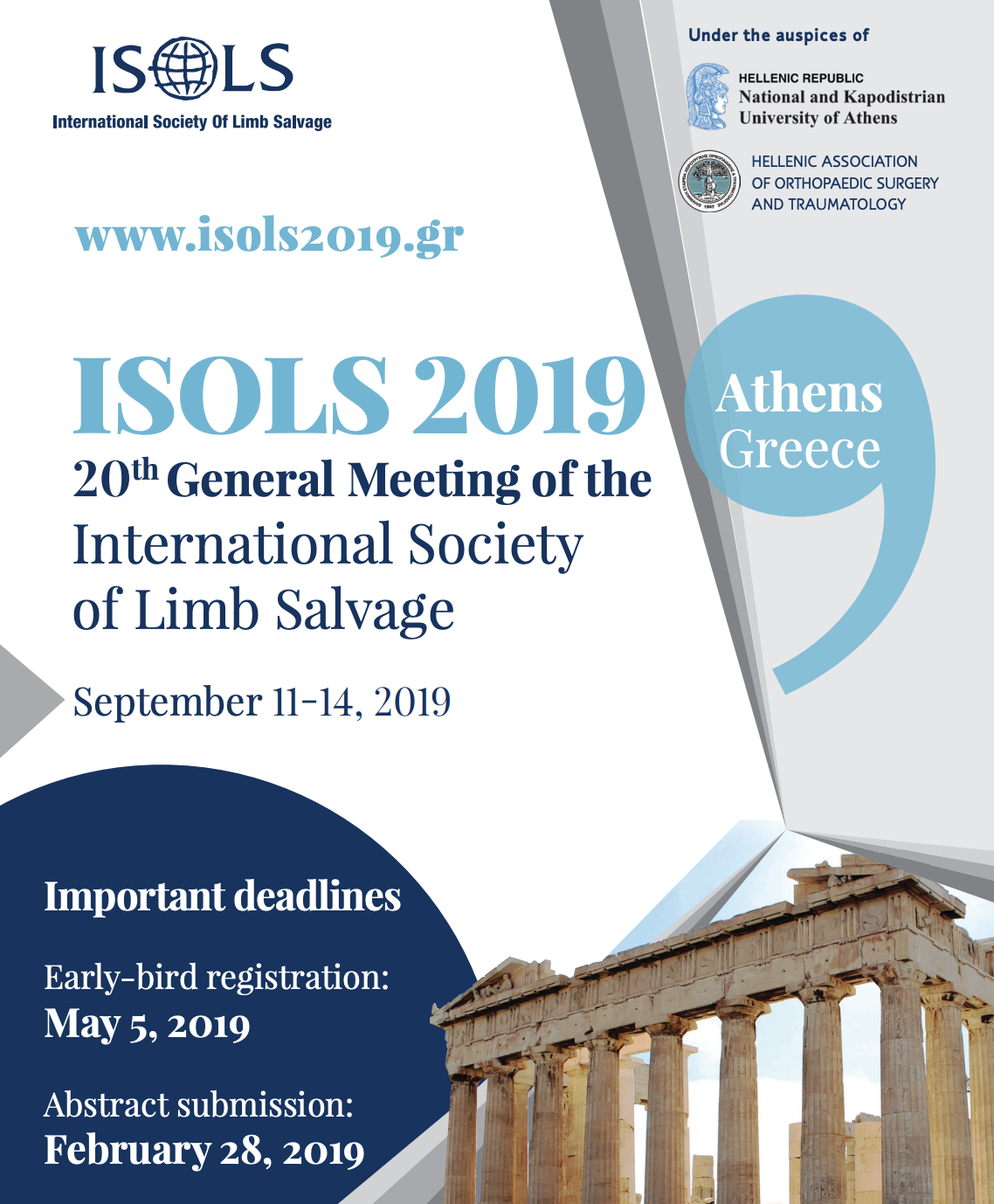 20thGeneral Meeting of the International Society of Limb Salvage